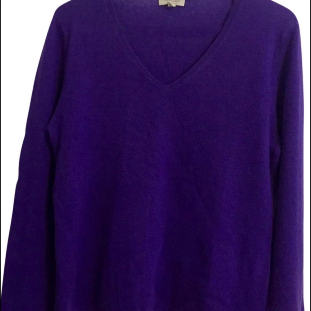 Purple cashmere sweater